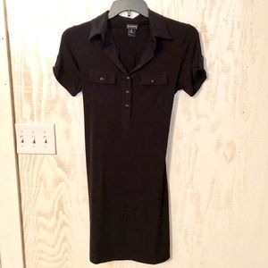 Collared Black Dress